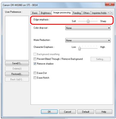CANON IMAGEFORMULA DR-M1060 - When you want to enhance contours in images - 1