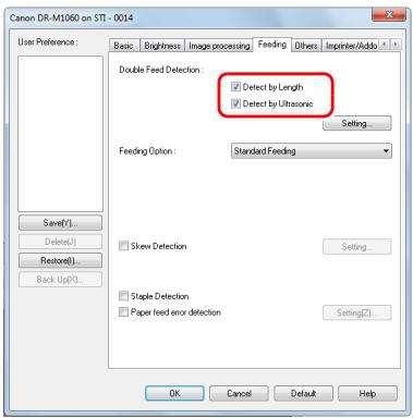 CANON IMAGEFORMULA DR-M1060 - Setting procedure - 1