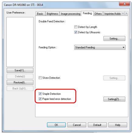 CANON IMAGEFORMULA DR-M1060 - Setting procedure - 1