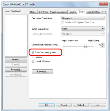 CANON IMAGEFORMULA DR-M1060 - Setting procedure - 2