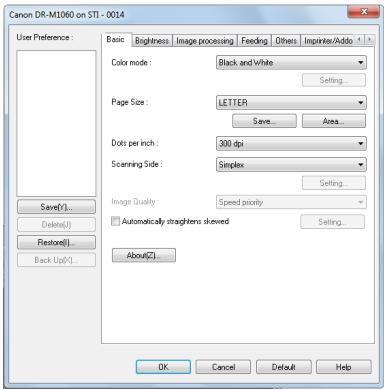 CANON IMAGEFORMULA DR-M1060 - Confirming Basic Conditions for Scanning - 1