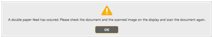 CANON IMAGEFORMULA DR-M1060 - When not using the double feed detection ignore function - 2