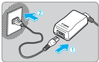 CANON EOS 10D - Connectez le coupleur CC. - 1