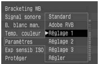 CANON EOS 10D - Revenues au menu [Paramètres]. - 1