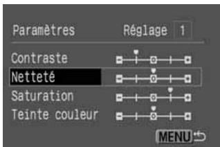 CANON EOS 10D - Sélectionnez le numéro du jeu de paramètres. - 1