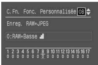 CANON EOS 10D - Dans le menu, Sélectionnez [Fonctions de personnelisées (C.Fn)]. - 1