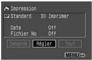 CANON EOS 10D - Dans le menu, selectionnez [Impression]. - 1