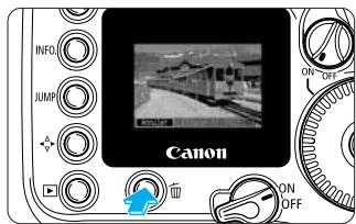 CANON EOS 10D - Affichez le menu d'effacement. - 1