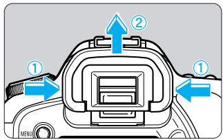 CANON EOS 10D - Utilisation du volet d'oculaire - 1