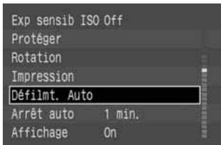 CANON EOS 10D - MENU Lecture automatique des images (Lecture auto) - 1
