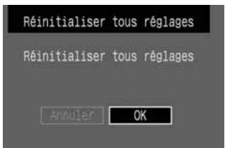 CANON EOS 10D - Sélectionnez [Réinitialiser tous réglages]. - 1
