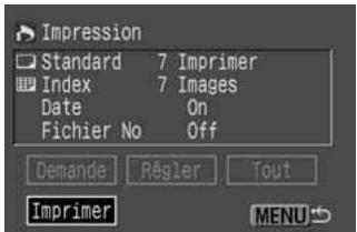 CANON EOS 10D - Dans le menu, selectionnez [Impression]. - 1