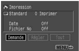 CANON EOS 10D - Dans le menu, selectionnez [Impression]. - 1