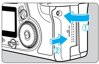 CANON EOS 10D - Insérez la carte CF. • Nous vous recommend - 1