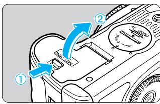 CANON EOS 10D - Mise en place de la batterie - 1
