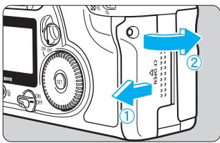 CANON EOS 10D - Retrait de la carte CF - 1