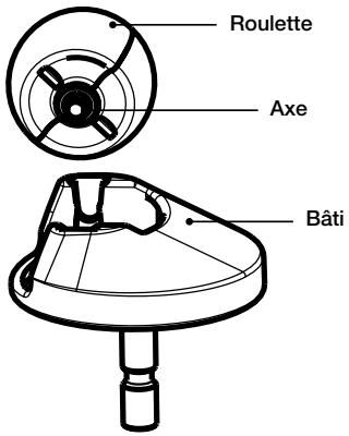 IROBOT ROOMBA 564 PET - Nettoyer la roulette avant du Roomba - 1
