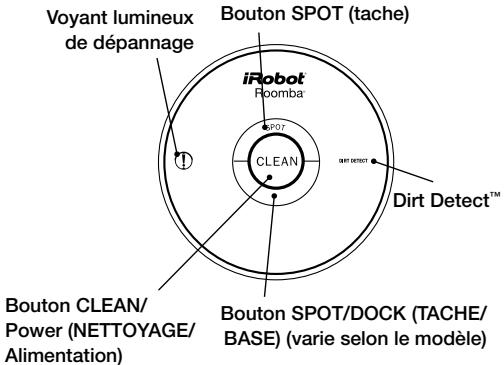 IROBOT ROOMBA 564 PET - Boutons et voyants lumineux - 1