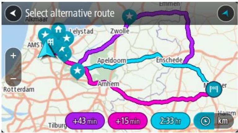 TOMTOM VIA 135 - Rechner un parcours alternatif - 1