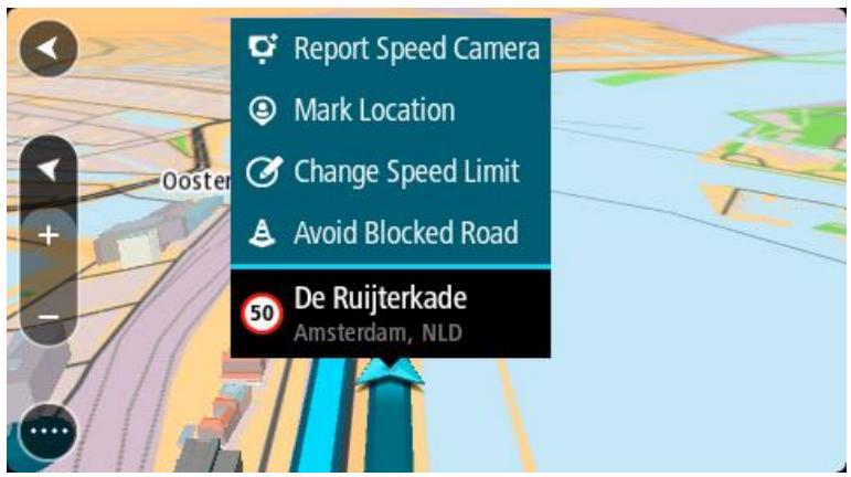 TOMTOM VIA 135 - Créer un rapport de modification de carte à partir d'un emplacement marqué - 1