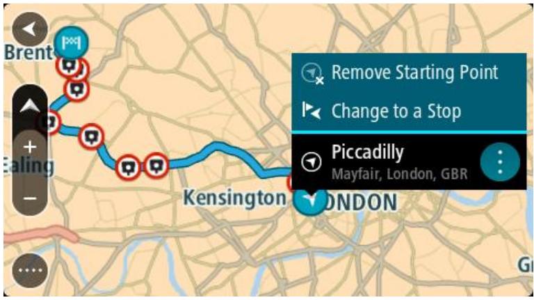 TOMTOM VIA 135 - Faire passer le point de départ en position actuelle - 1