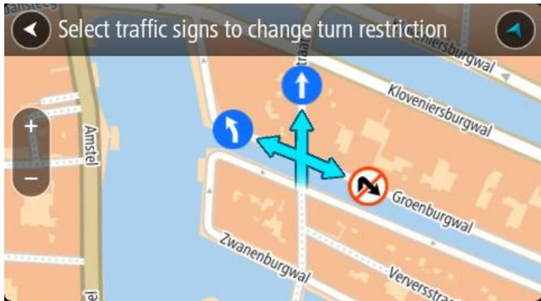TOMTOM VIA 135 - Restriction de direction - 1