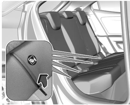 OPEL MOKKA E - Ceinture de sécurité à trois points - 1