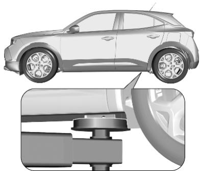 OPEL MOKKA E - Positions de mise sur cric - 1