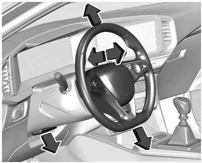OPEL MOKKA E - Réglage du volant - 1