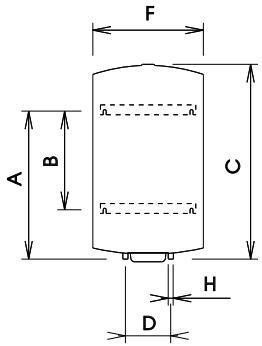 CHAFFOTEAUX CHAUFFE-EAU ELECTRIQUE BLINDE HORIZONTAL RACCORDEMENT EN BAS 200 LITRES 3010883 - 1