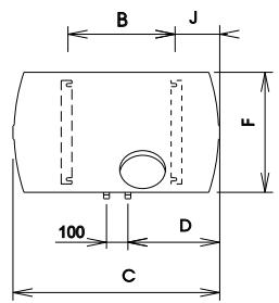 CHAFFOTEAUX CHAUFFE-EAU ELECTRIQUE BLINDE HORIZONTAL RACCORDEMENT EN BAS 200 LITRES 3010883 - Horizontal - horizontal - 5