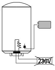 CHAFFOTEAUX CHAUFFE-EAU ELECTRIQUE BLINDE HORIZONTAL RACCORDEMENT EN BAS 200 LITRES 3010883 - Alimentation électrique + batteries pendant la nuit - 3