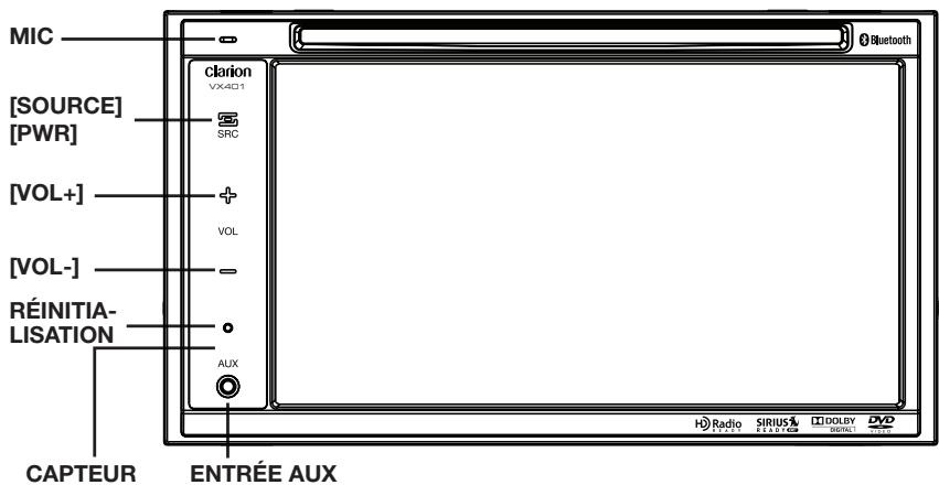 CLARION VX401B - Panneau de commande - 1