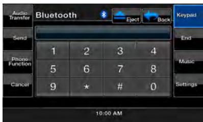 CLARION VX401B - Sélection du mode BT phone (téléphone bluetooth) - 1