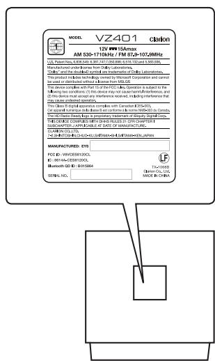 CLARION VX401B - Renseignements à l'intention des utilisateurs : - 2