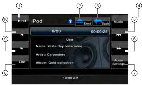 CLARION VX401B - Touches de commande - 1