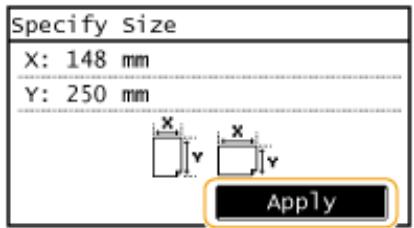 CANON IMAGERUNNER 2206N - Specify the length of the <X> side. - 7
