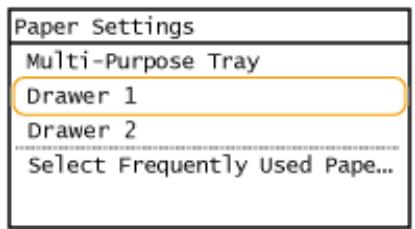 CANON IMAGERUNNER 2206N - Select the paper source. - 2