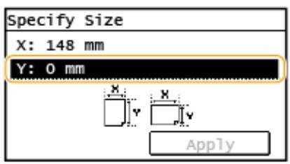 CANON IMAGERUNNER 2206N - Specify the length of the <X> side. - 4