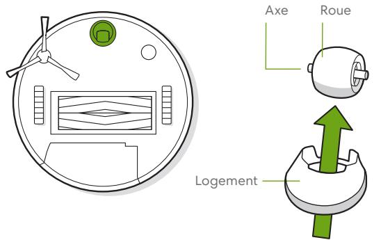 IROBOT ROOMBA I7558 - Nettoyage de la roue pivotante avant - 1