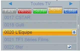 CGV ETIMO 2TC - Menu Edition des chaînes/Liste chaînes TV - 4