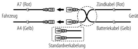KENWOOD KDC-BT740DAB - Anschluss des ISO-Anschlusses an manche VW/Audi oder Opel (Vauxhall) Automobile - 1