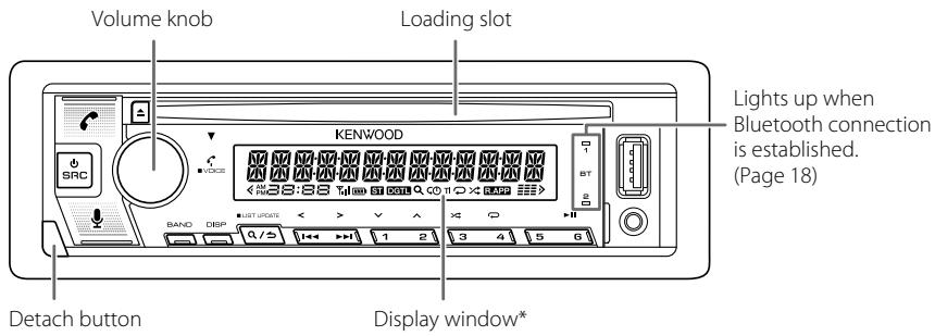 KENWOOD KDC-BT740DAB - Faceplate - 1