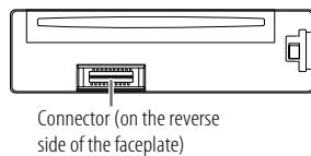 KENWOOD KDC-BT740DAB - Cleaning the connector - 1