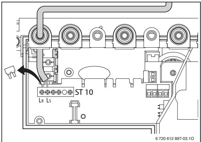 ELM LEBLANC ODEALIS GVT C 24-1H V - Raccordement d'un thermostat (TRL...) en 230 V - 1