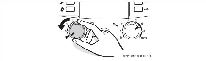 ELM LEBLANC ODEALIS GVT C 24-1H V - Mode été (pas de chauffage, eau chaude sanitaire uniquement) - 1