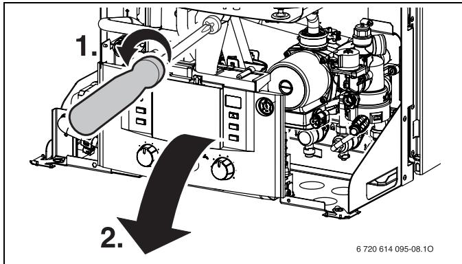 ELM LEBLANC ODEALIS GVT C 24-1H V - Ouvrir le tableau Heatronic - 2