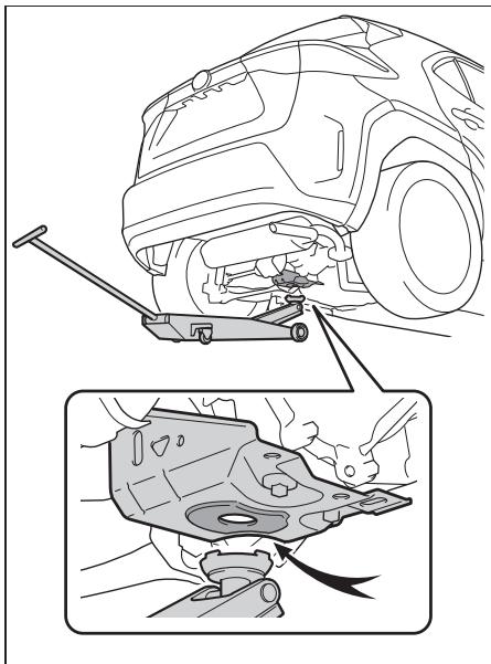 TOYOTA YARIS CROSS - Emplacement du point de levage - 2