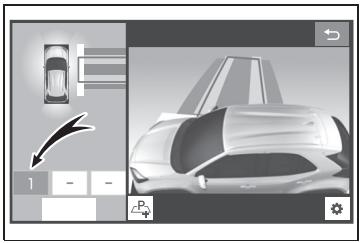 TOYOTA YARIS CROSS - Pour enregistrer une place de stationnement - 9