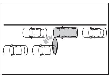 TOYOTA YARIS CROSS - Situations dans lesquelles la fonction de sortie de stationnement en créneau est inopérante - 1